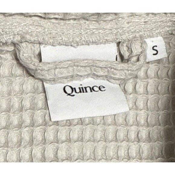 Quince Small Organic Turkish Waffle Robe Silver Gray Women’s S New In Package - Picture 6 of 7